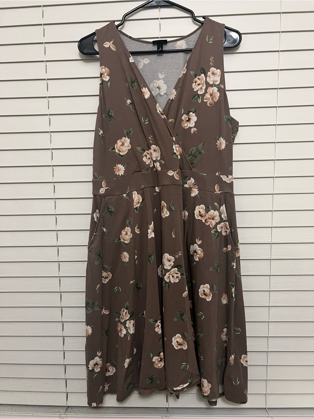 Torrid Brown Floral Casual Dress